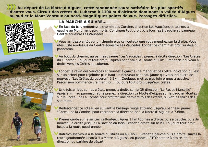 Rando: Les crêtes du Luberon au départ de La Motte d'Aigues