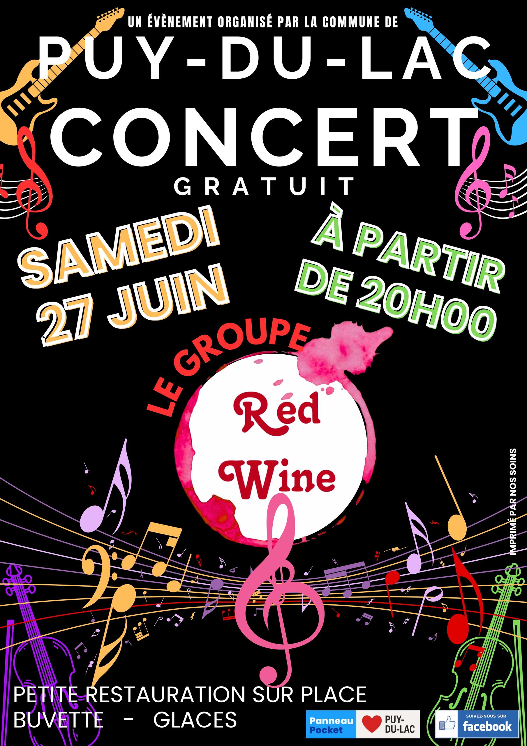 Concert gratuit de Puy-du-Lac