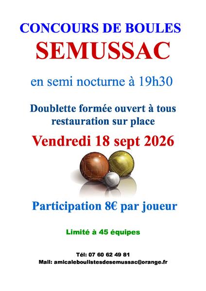 Concours de boules