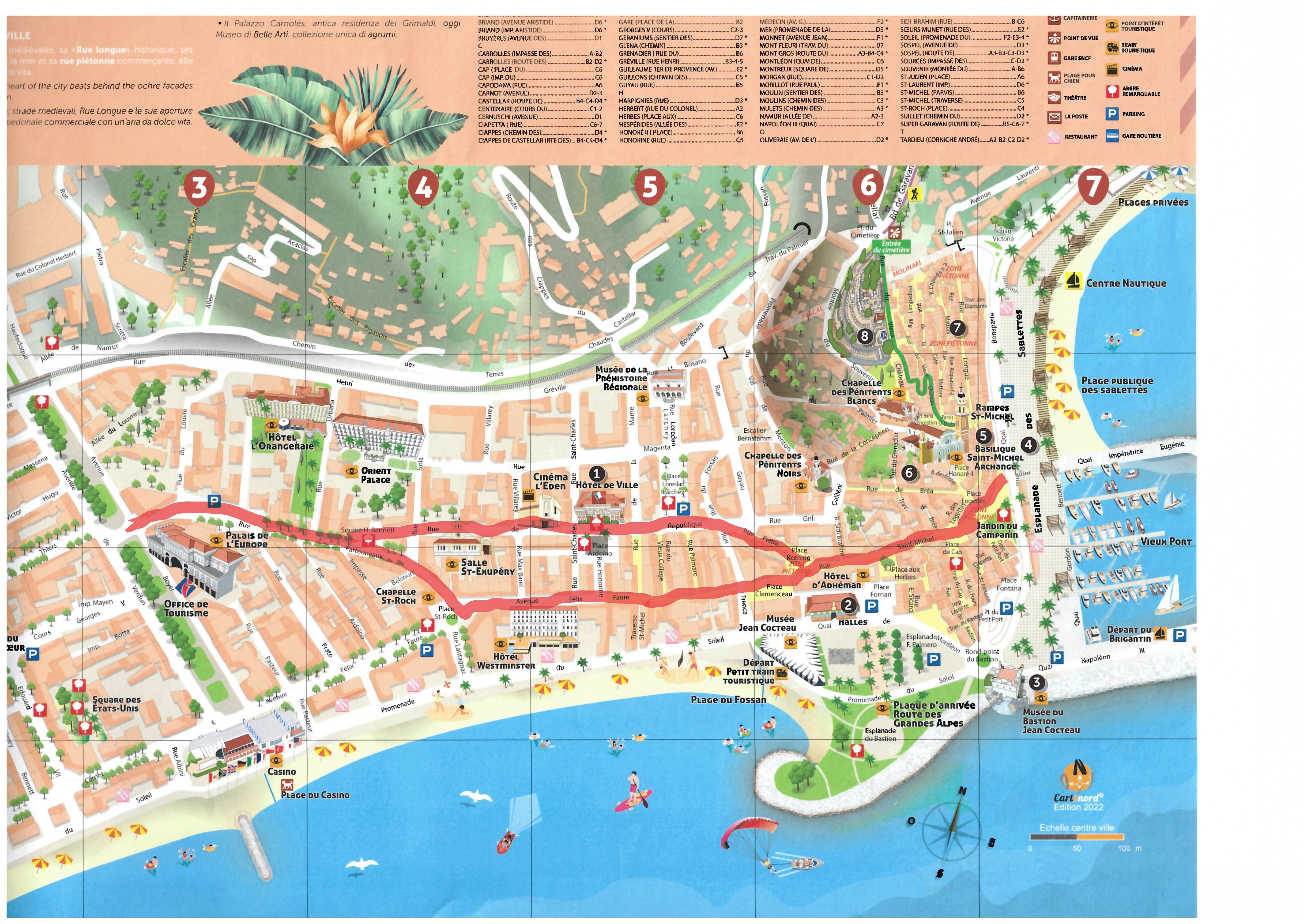 Parcours poussette à Menton