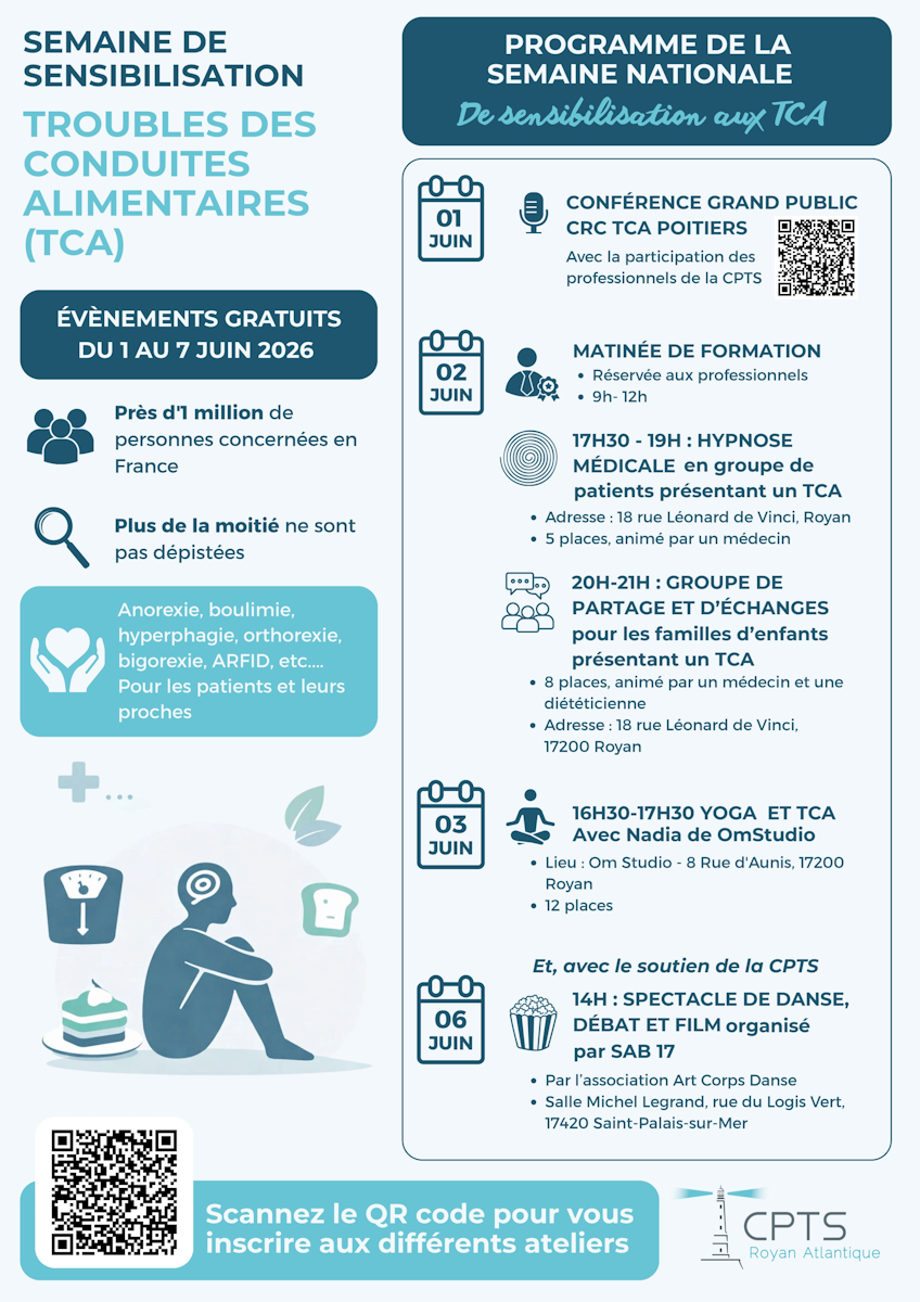 Semaine de sensibilisation aux troubles des conduites alimentaires (TCA)