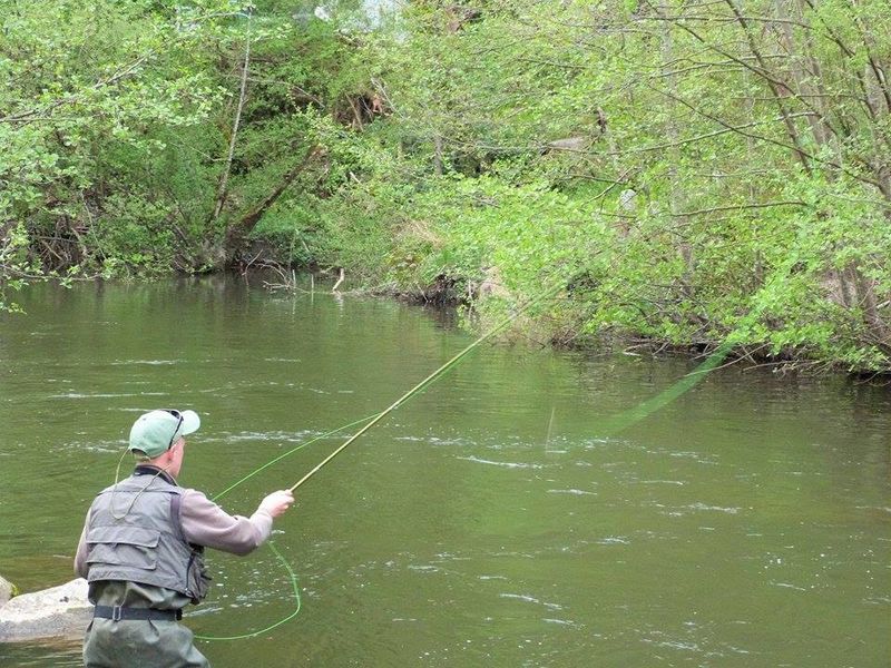 Pêche privée au Moulin de Record en bas des gîtes
