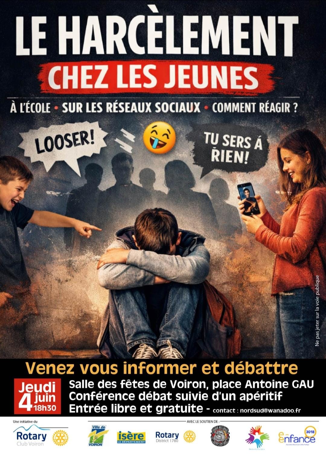 Affiche Conférence-Débat sur le Harcèlement