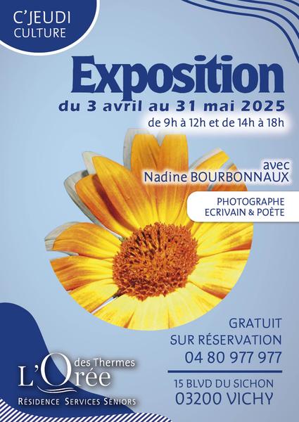 Exposition photos avec la photographe Nadine Bourdonnaux.