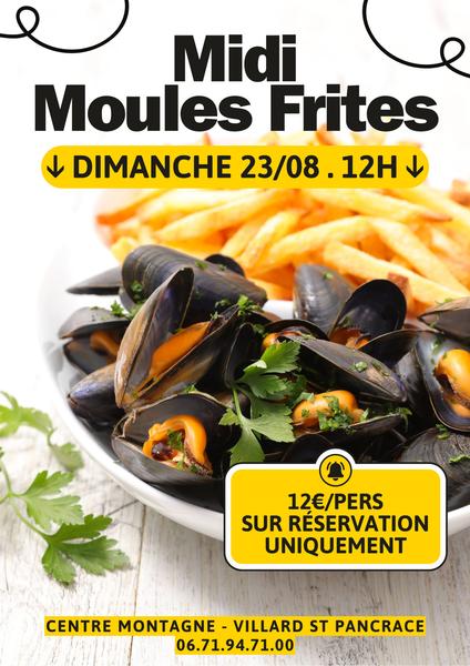 Midi moules frites au Centre Montagne