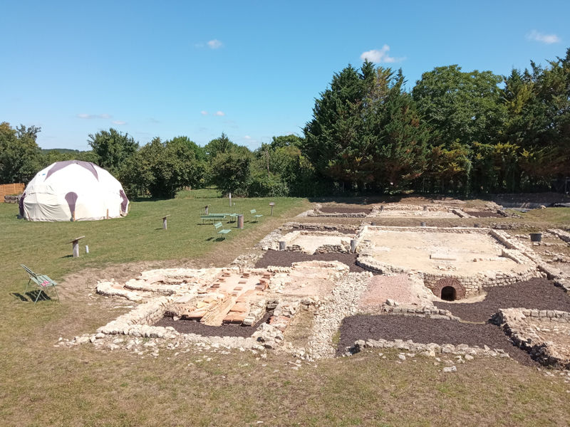Vue du site archéologique de la villa gallo-romaine