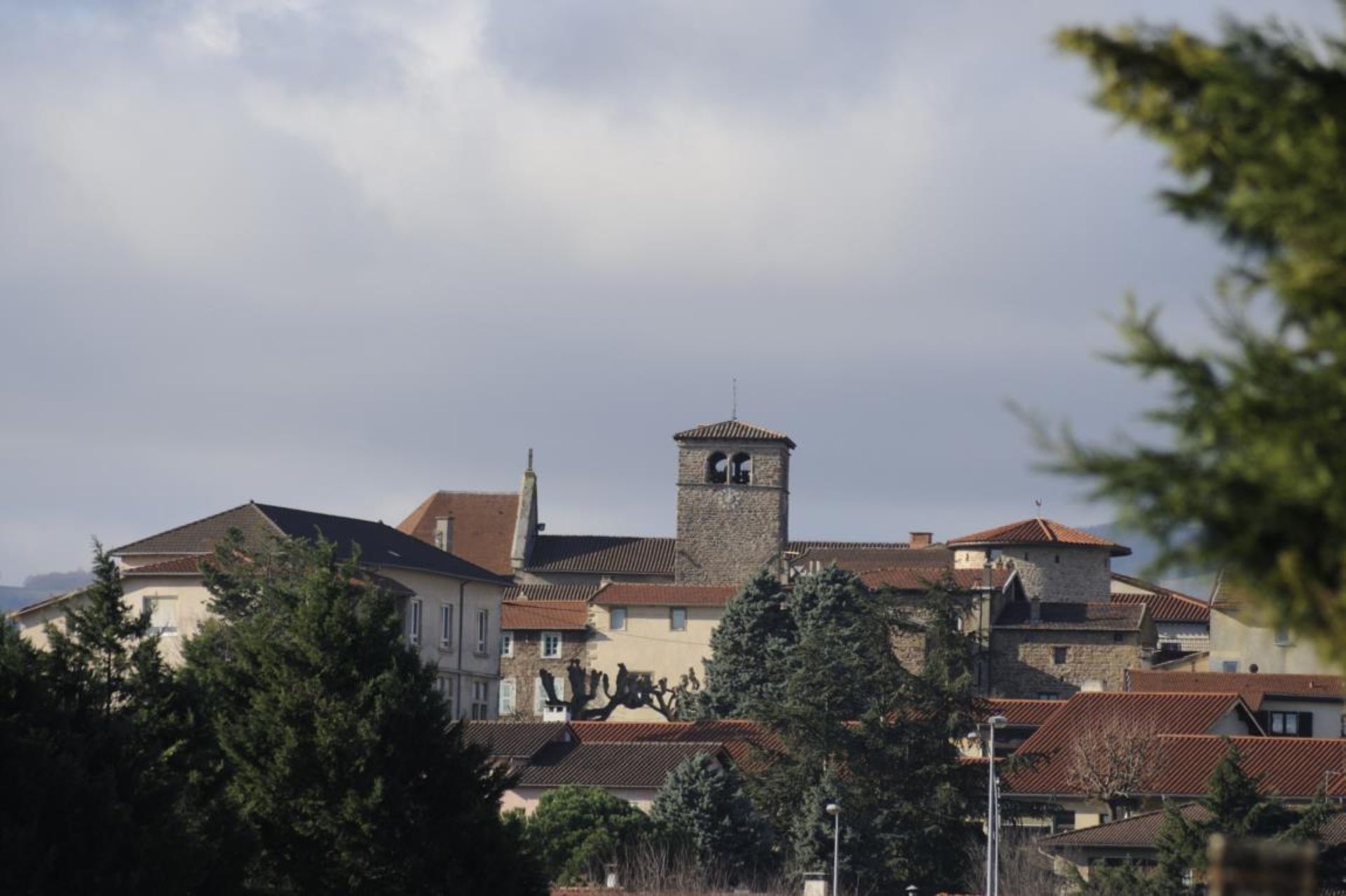 Vue sur le village de Brindas