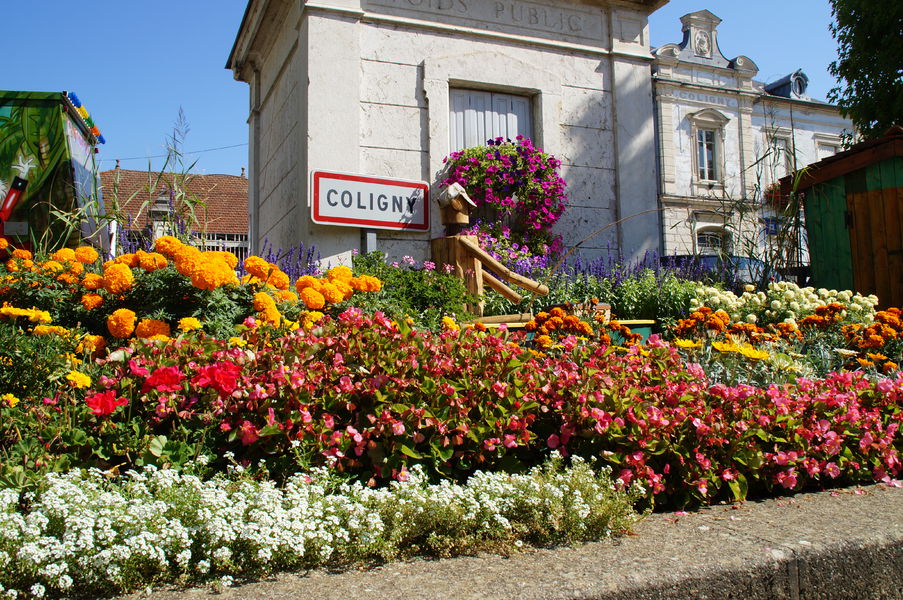 Village fleurie de Coligny