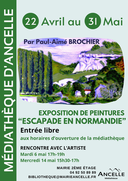 Exposition ' Escapade en Normandie'_Ancelle - © @Mairie Ancelle Exposition ' Escapade en Normandie'_Ancelle - © @Mairie Ancelle