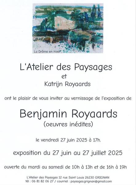 Exposition Benjamin Royaards - Grignan