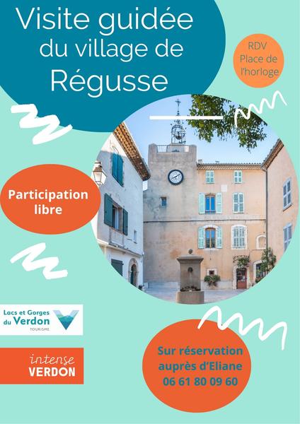Visite guidée du village de  Régusse_Régusse
