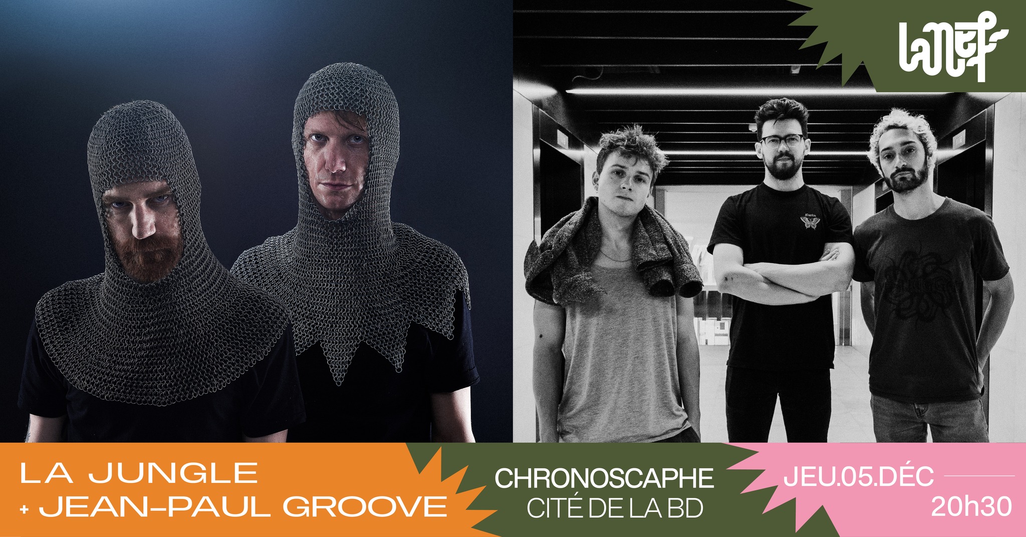 La Nef - La Jungle +  Jean-Paul Groove