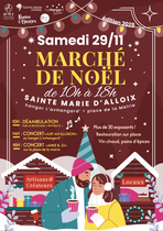 Affiche marché de Noël L'avHangard Sainte-Marie-d'Alloix