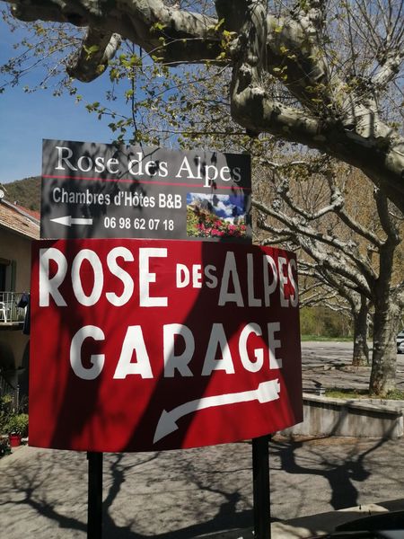 Panneau garage Rose des Alpes - © Melinda M