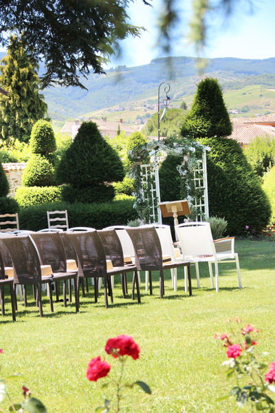 Cérémonie dans le parc