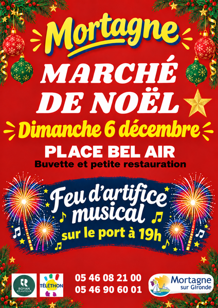 Marché de Noël & feu d'artifice musical