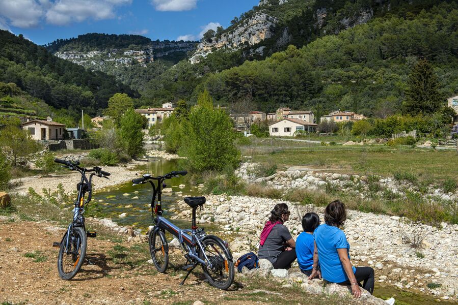 La Vigne à vélo de la Clappe à Rebouillon