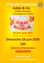 Concert de la chorale Adèle &Cie de Domarin_Domarin