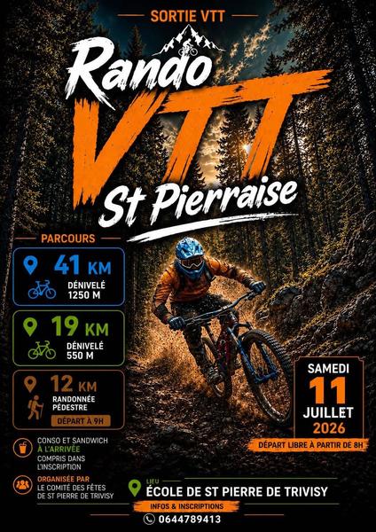 Rando pédestre et VTT St Pierraise