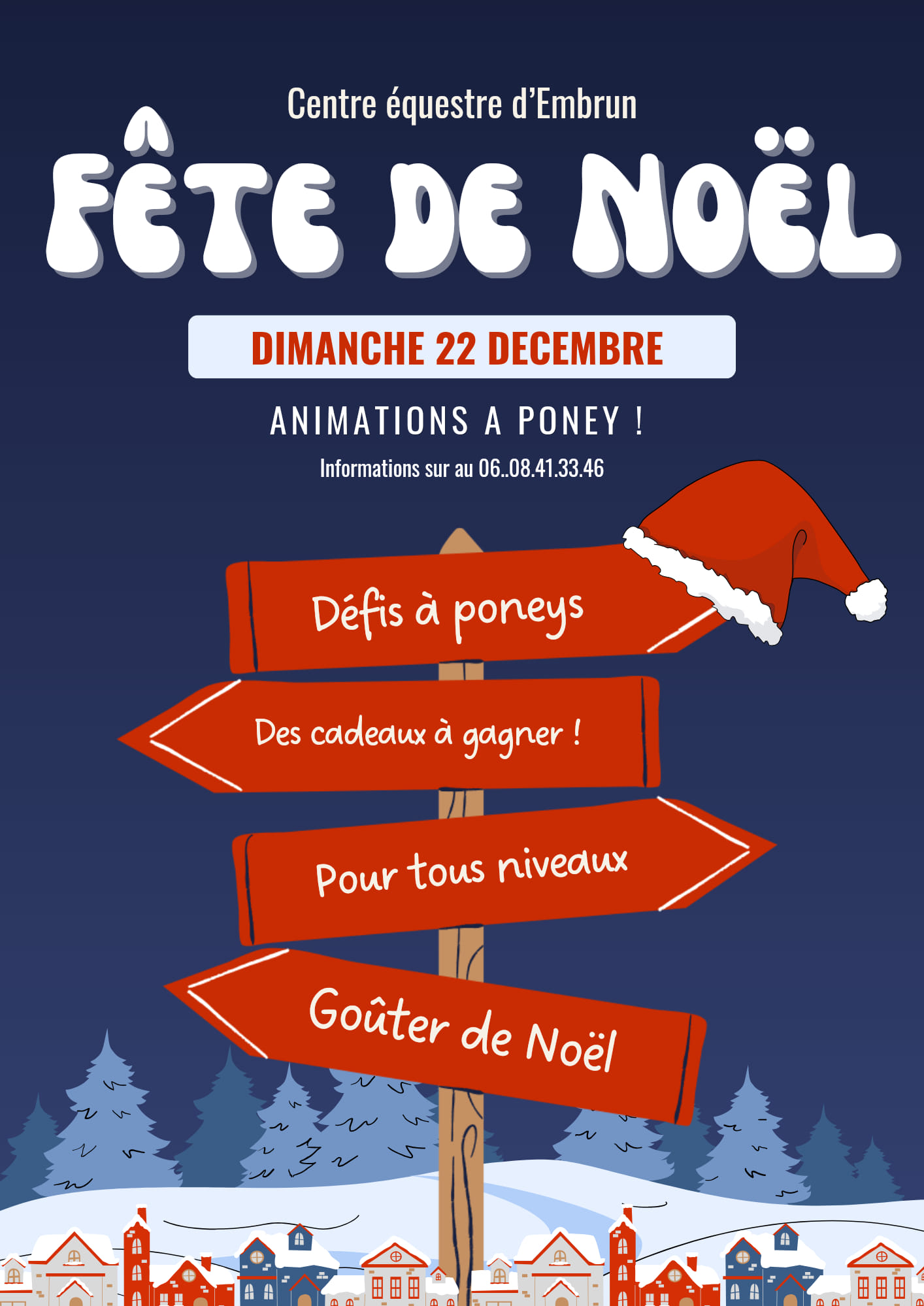 Fête de Noël au centre équestre d'Embrun