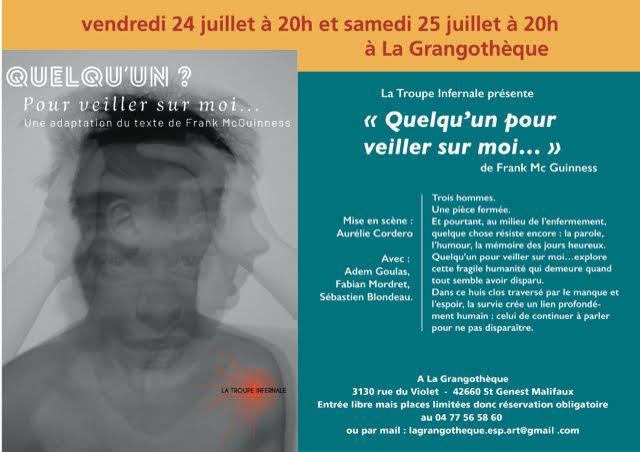 Théâtre "Quelqu'un pour veiller sur moi"_Saint-Genest-Malifaux