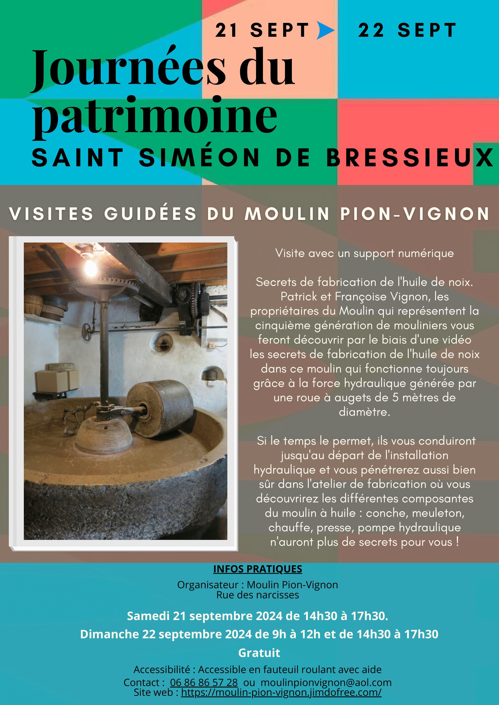 Visites guidées du Moulin Pion-Vignon