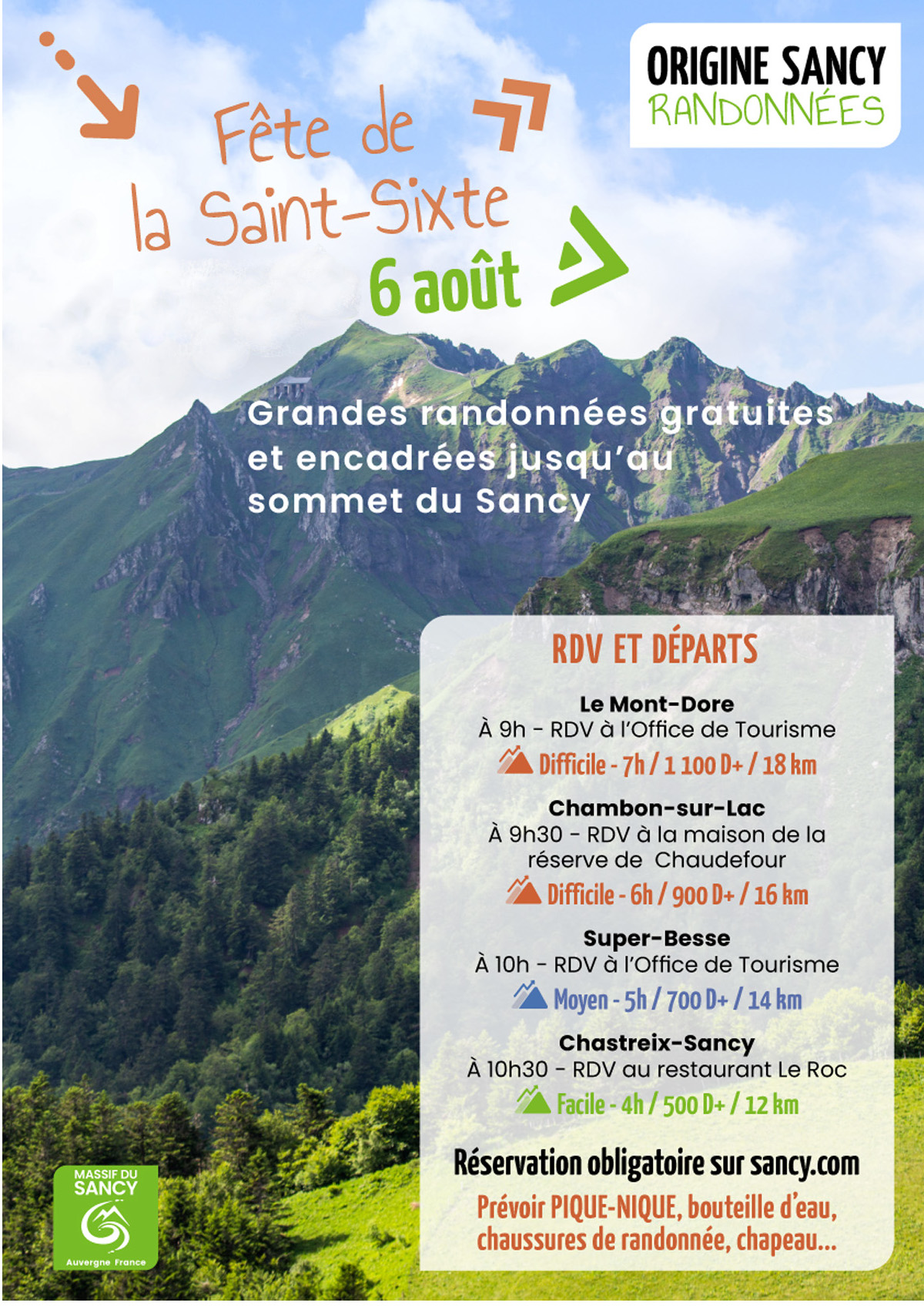 Randonnée de la Saint-Sixte - Le Mont-Dore