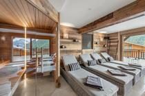 Espace détente et accès au sauna