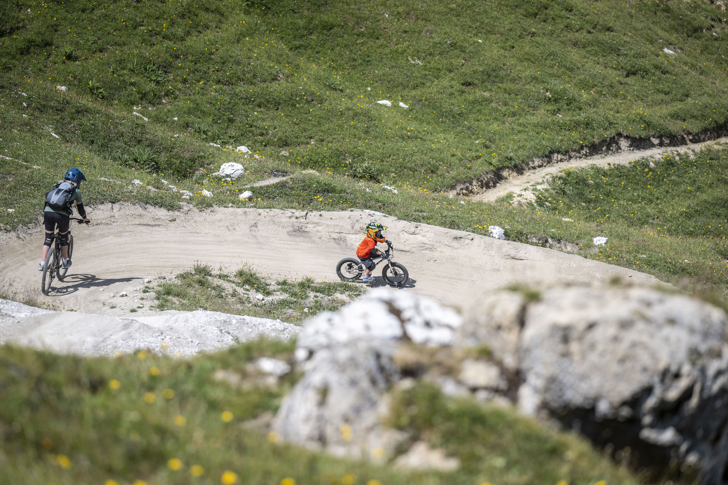 Descente sur le Bike Park