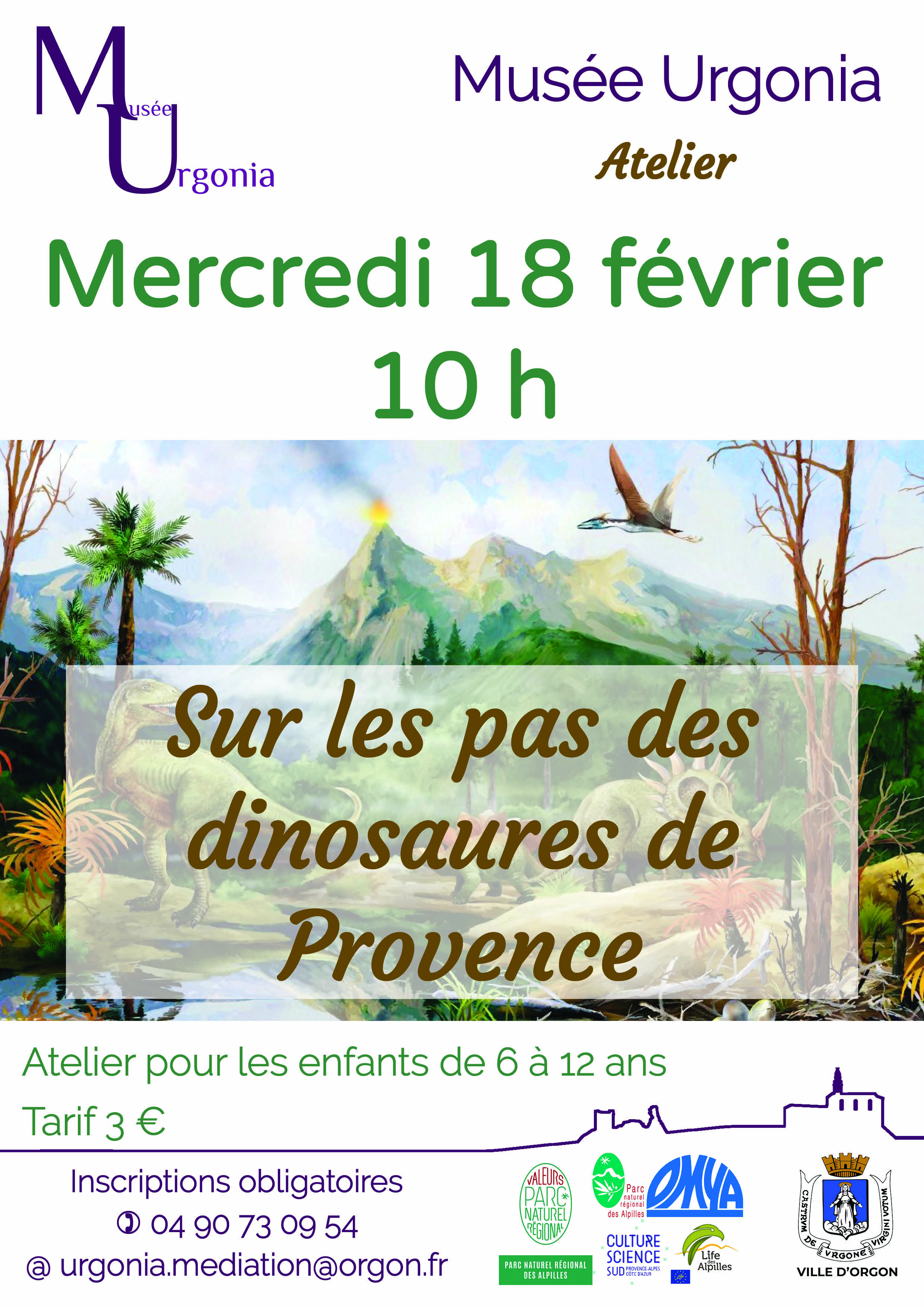 Atelier "Sur les pas des dinosaures de Provence "