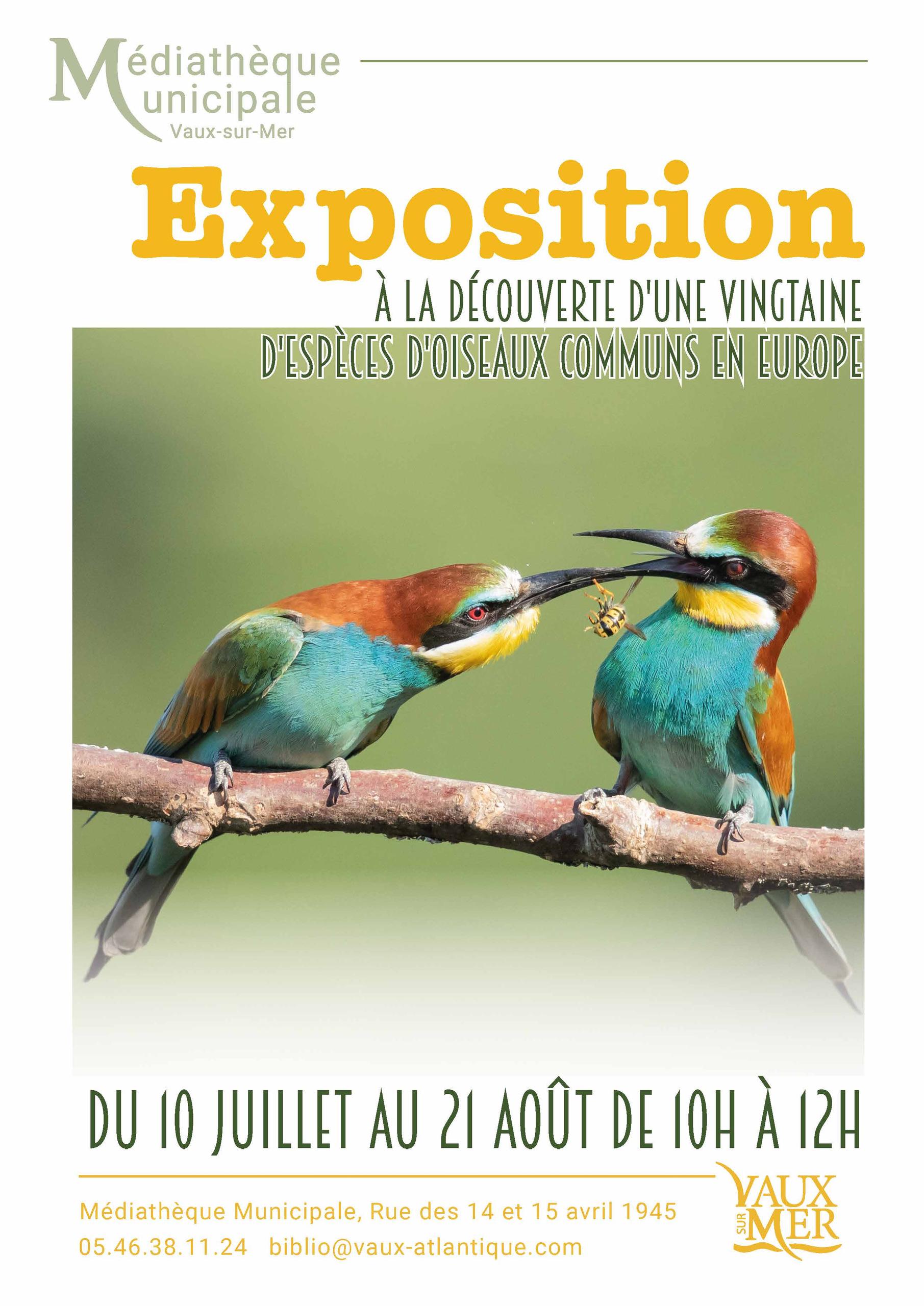 Exposition Les oiseaux communs d'Europe