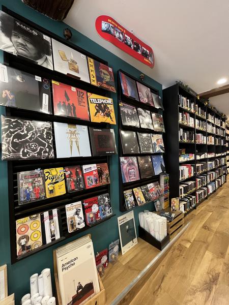 L'espace des vinyles.