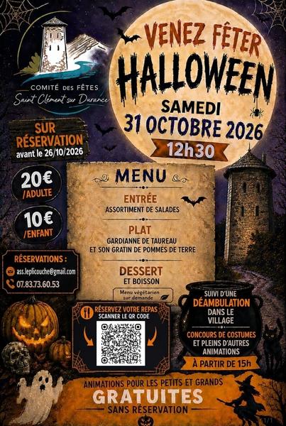Halloween : Repas, déambulation et concours