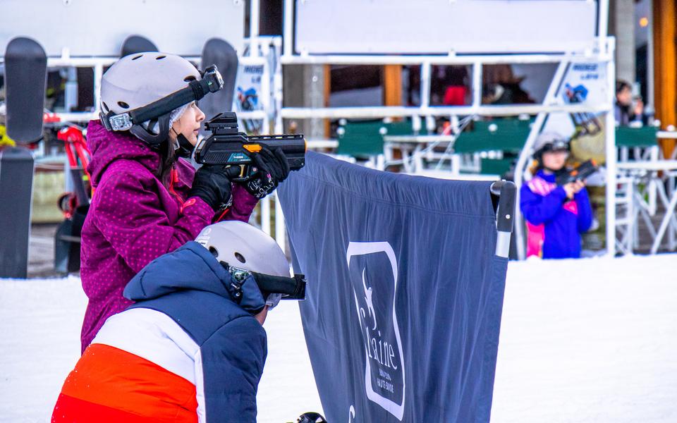 Lasergame voor buiten in de winter