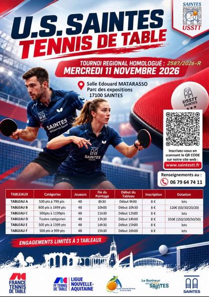 Tournoi Régional de Tennis de Table