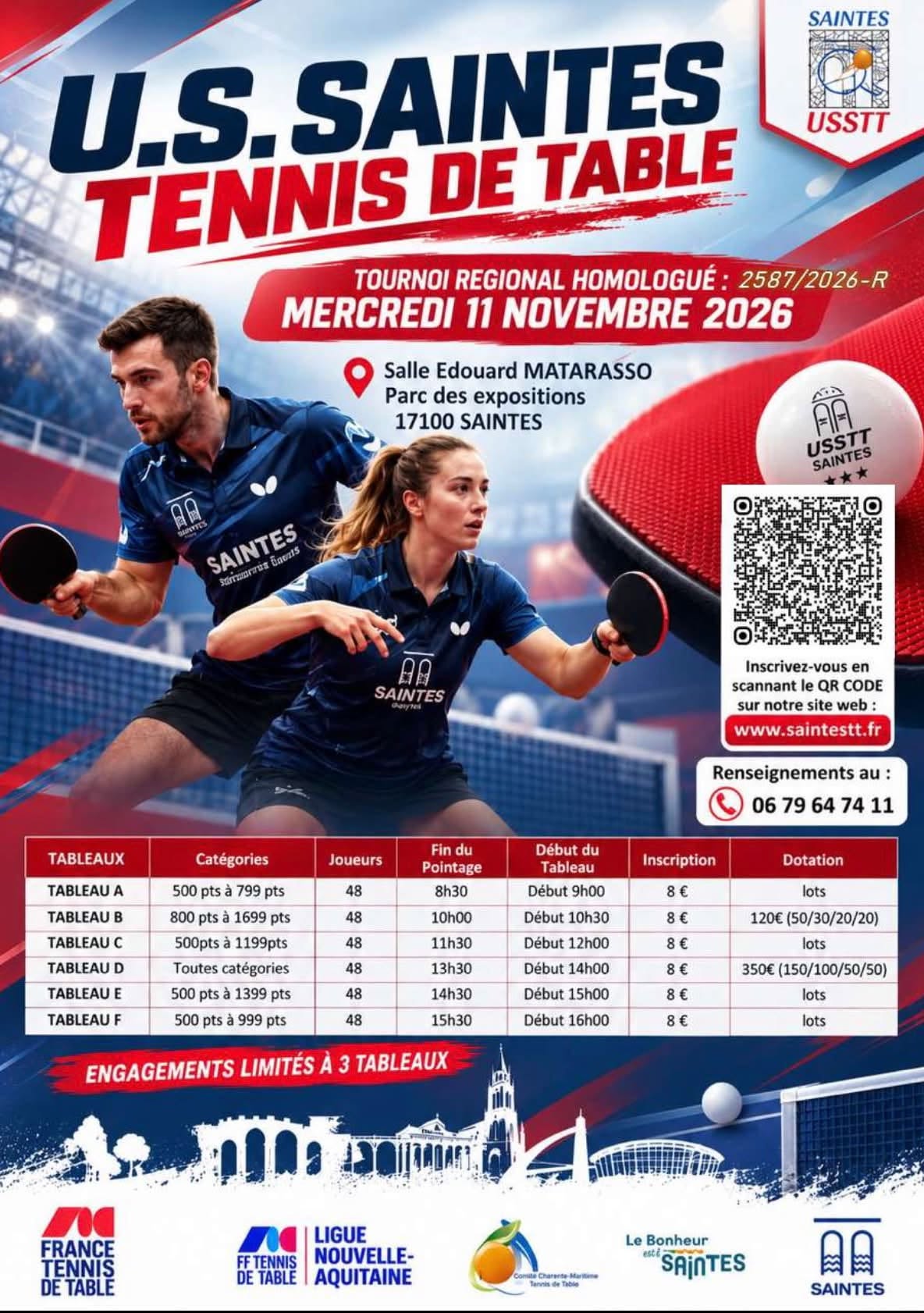 Tournoi Régional de Tennis de Table