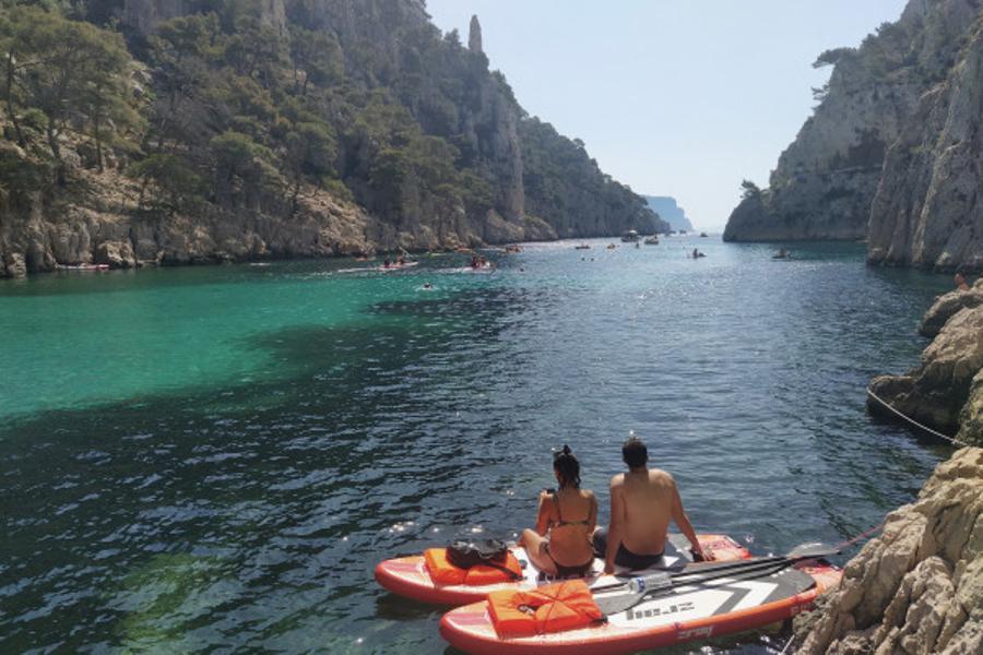 Stand Up Paddle Calanques Cassis : Port-Miou, Port-Pin, En-Vau