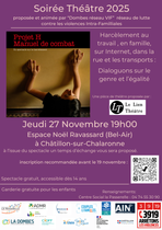 Soirée théâtre Projet H - Manuel de combat / contre les violences intra familiales