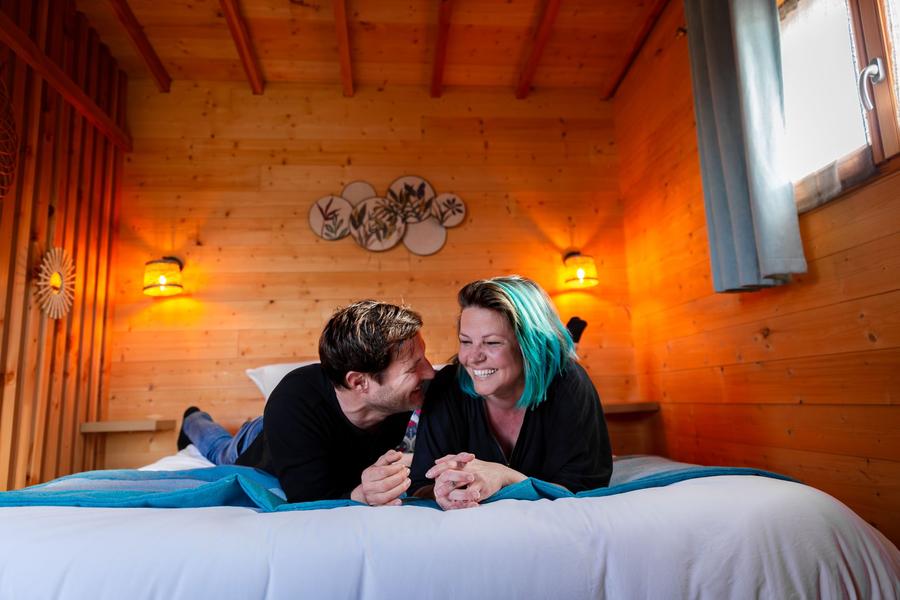 Chambre cabane-spa duo