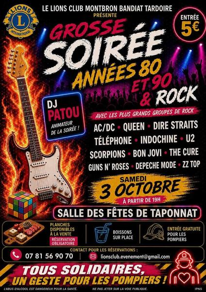 Soirée années 80 et 90 & rock