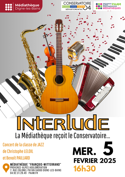 Concert de jazz : Interlude Le 5 fév 2025