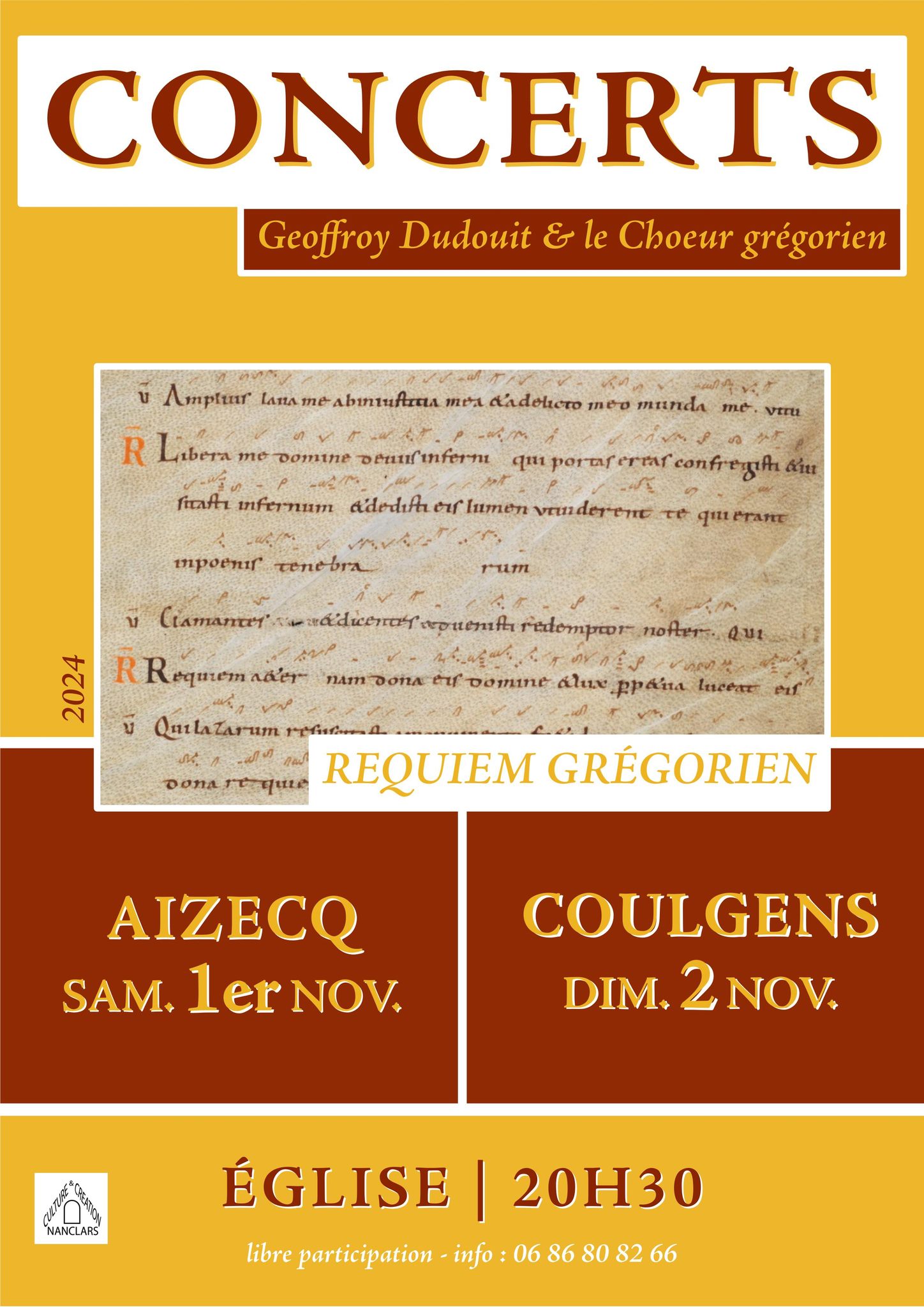 Concert "Requiem grégorien"