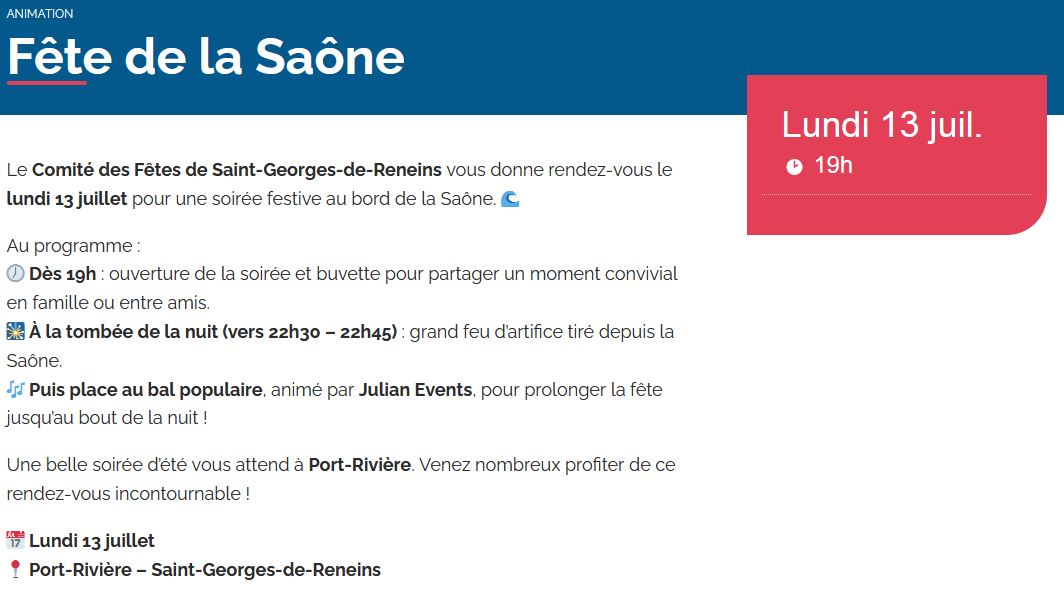Fête de la Saône_Saint-Georges-de-Reneins