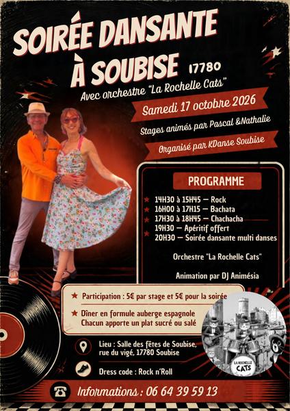 Soirée dansante et stages de danse