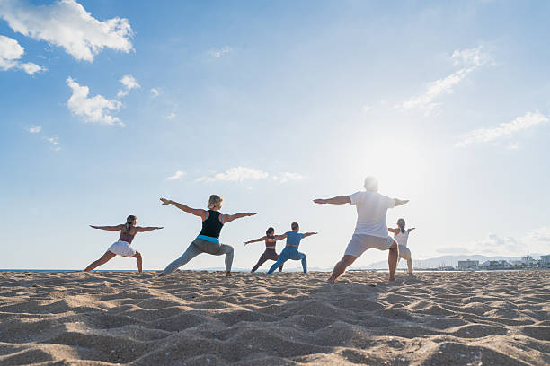 Yoga sur la plage