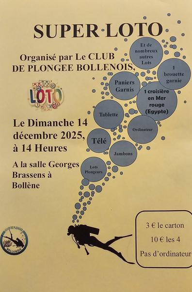 Super loto Club de plongée - Bollène