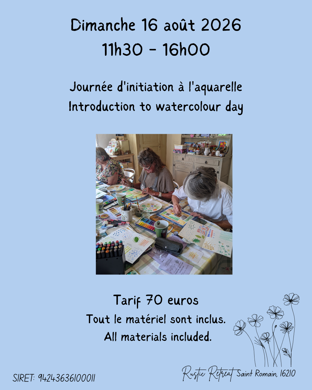 Journée d'initiation à l'aquarelle