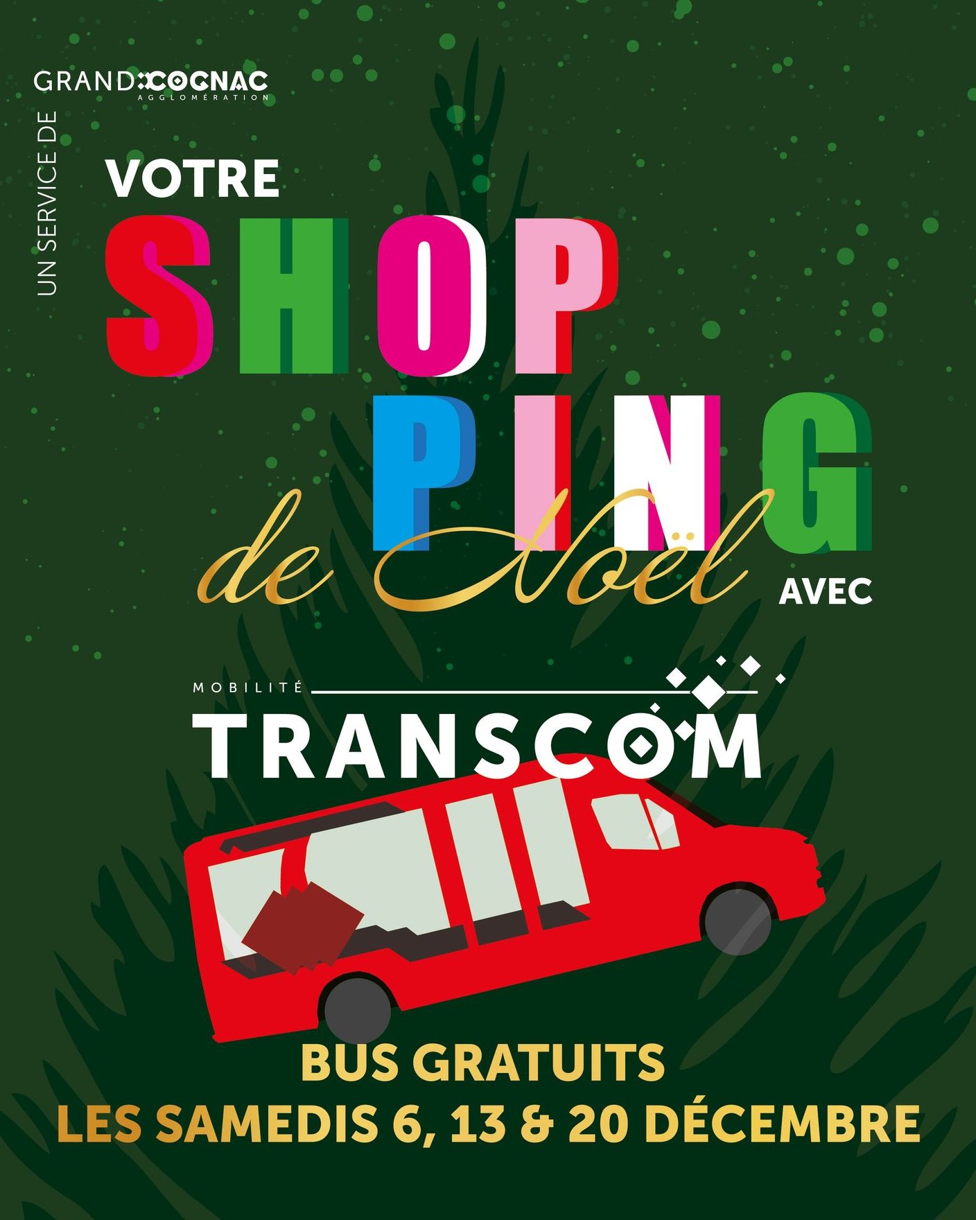 Bus gratuits pour votre shopping de Noël