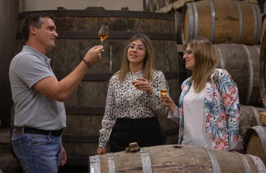 Expo bois flotté en distillerie de Cognac
