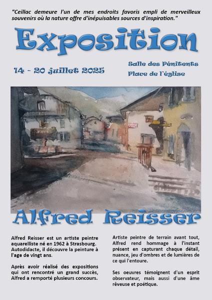 affiche - © comité d'animations de Ceillac Exposition d'aquarelles d'Alfred Reissier_Ceillac - © comité d'animations de Ceillac